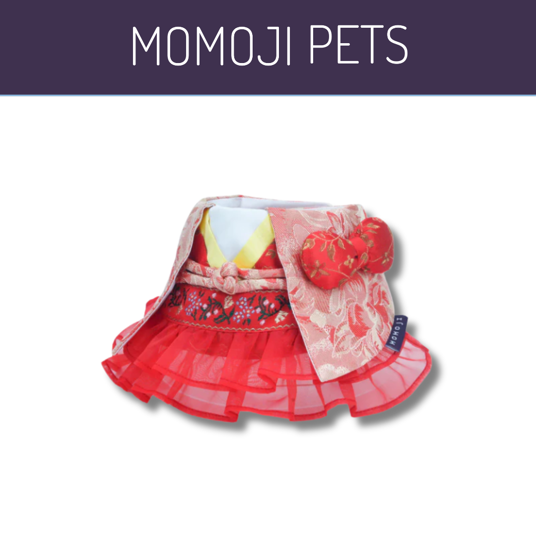 Momoji Shine Bib - Carmine Red