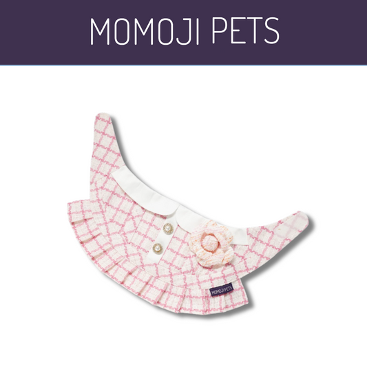 Momoji Celestina Bib - Flamingo Pink ชุดผู้หญิงมีประโปรง ชุดน้องหมาน้องแมว เสื้อสัตว์เลี้ยง