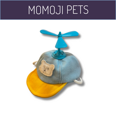 Momoji Bear Drone Hat หมวกสุนัข หมวกแมว หมวกใบพัด คอปเตอร์ไม้ไผ่ หมวกโดเรม่อน