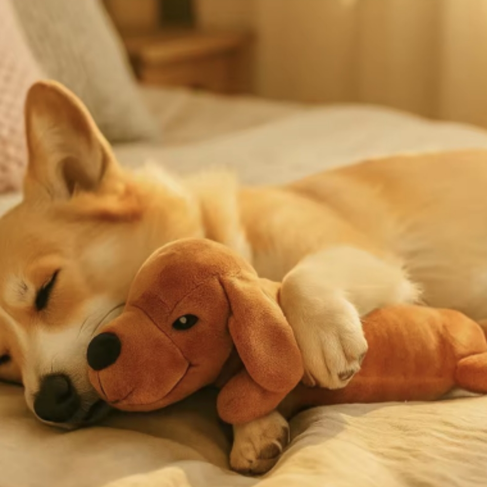 Puppy N Paw Long Dog Plush Toy for Pets ตุ๊กตาไส้กรอก ของเล่นสำหรับสัตว์เลี้ยง