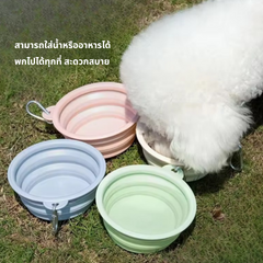 Puppy N Paw 350ml Pastel Foldable Bowl