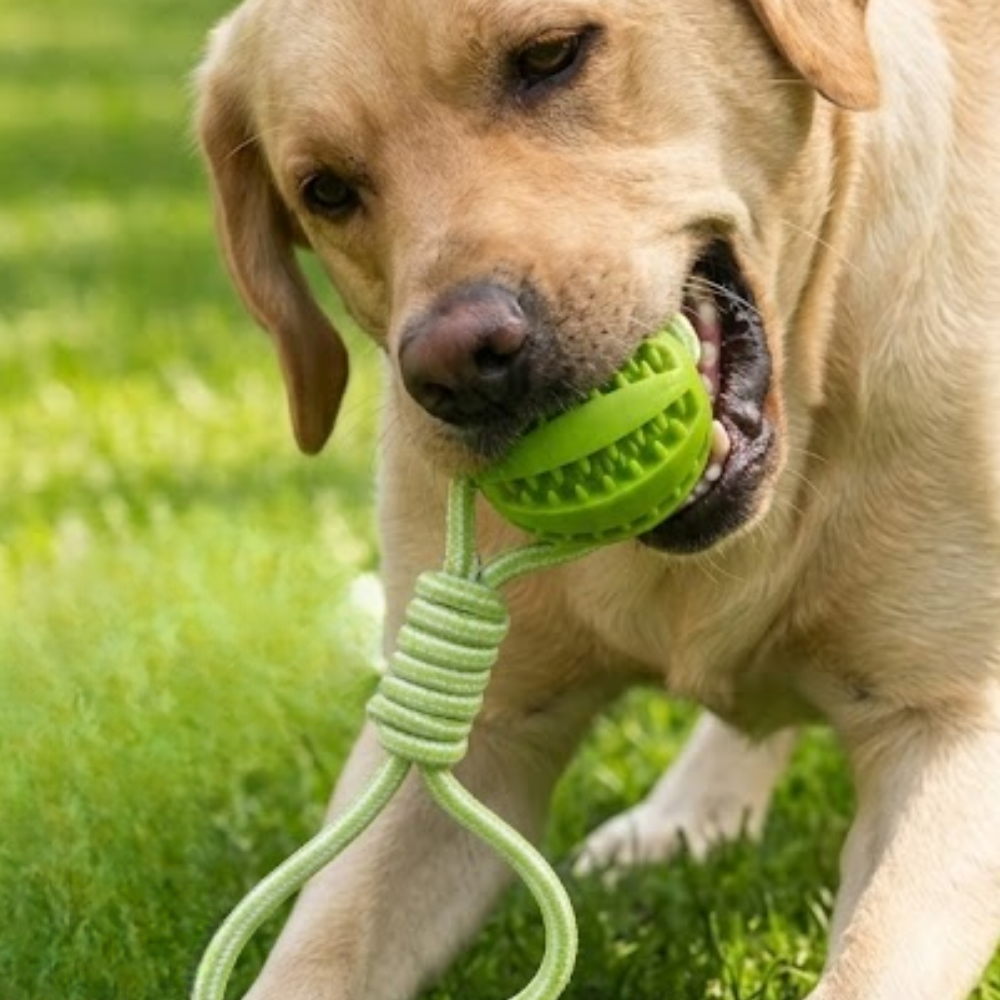 Puppy N Paw Rope with Teeth Cleaning Ball for Pets ของเล่นสุนัข เชือกกัดซ่อนขนม ของเล่นฝึกทักษะ