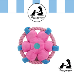 Puppy N Paw Flower Ring Bite Toy for Pets