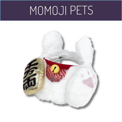 Momoji Fortune Cat Bib - Fluffy White