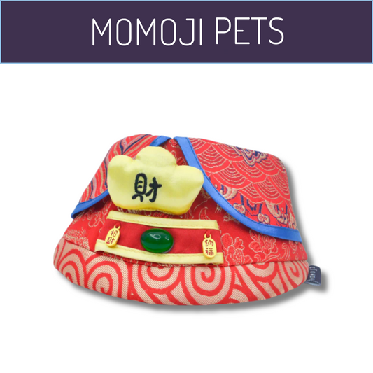 Momoji God of Wealt Bib - Maroon Red