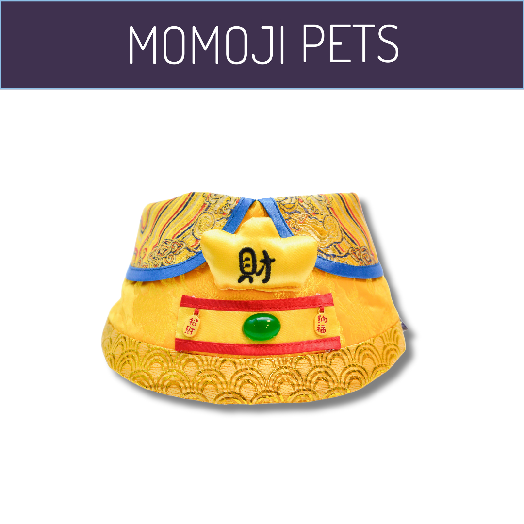 Momoji God of Wealth Bib - Golden Yellow