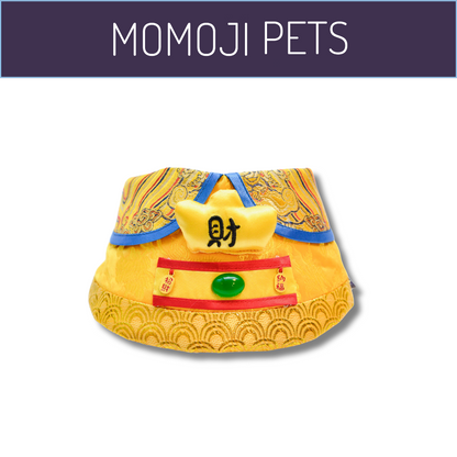 Momoji God of Wealth Bib - Golden Yellow