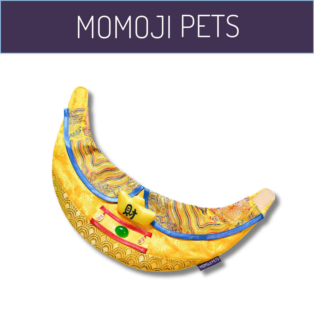 Momoji God of Wealth Bib - Golden Yellow