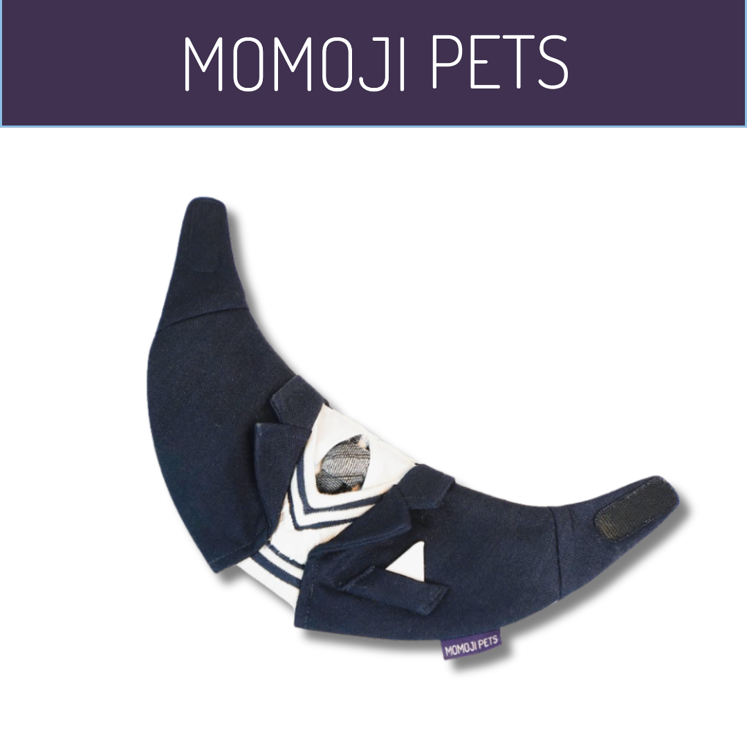 Momoji Joseph Bib - ชุดสุนัข ชุดแมว สูทสำหรับสัตว์เลี้ยง สีเทา สีกรม ชุดนักเรียนชาย