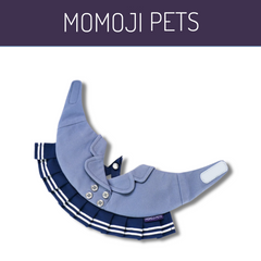 Momoji Josephine Bib - ชุดสุนัข ชุดแมว สูทสำหรับสัตว์เลี้ยง สีเทา สีกรม ชุดนักเรียนหญิง