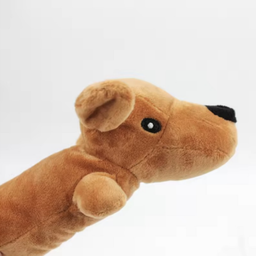 Puppy N Paw Long Dog Plush Toy for Pets ตุ๊กตาไส้กรอก ของเล่นสำหรับสัตว์เลี้ยง