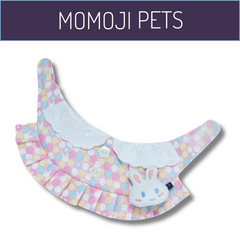 Momoji Bear Toto Girl Bib - Macaron Pink