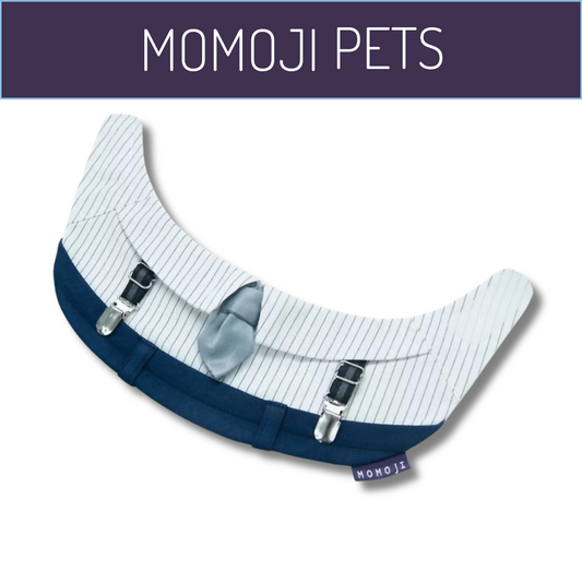 Momoji George Bib - Mirage Blue