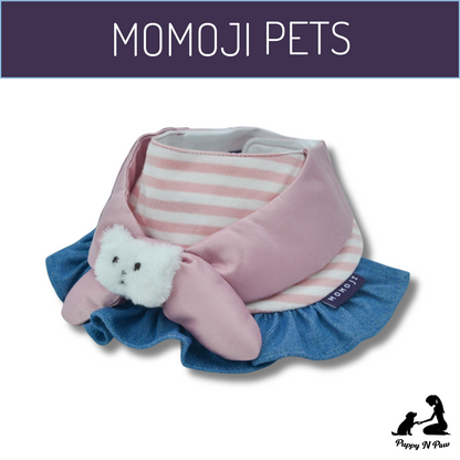 Momoji Bear Michelle Bib - Pink