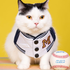 Momoji Basepaws Bib - ผ้าพันคอสำหรับสัตว์เลี้ยง ชุดเบสบอล