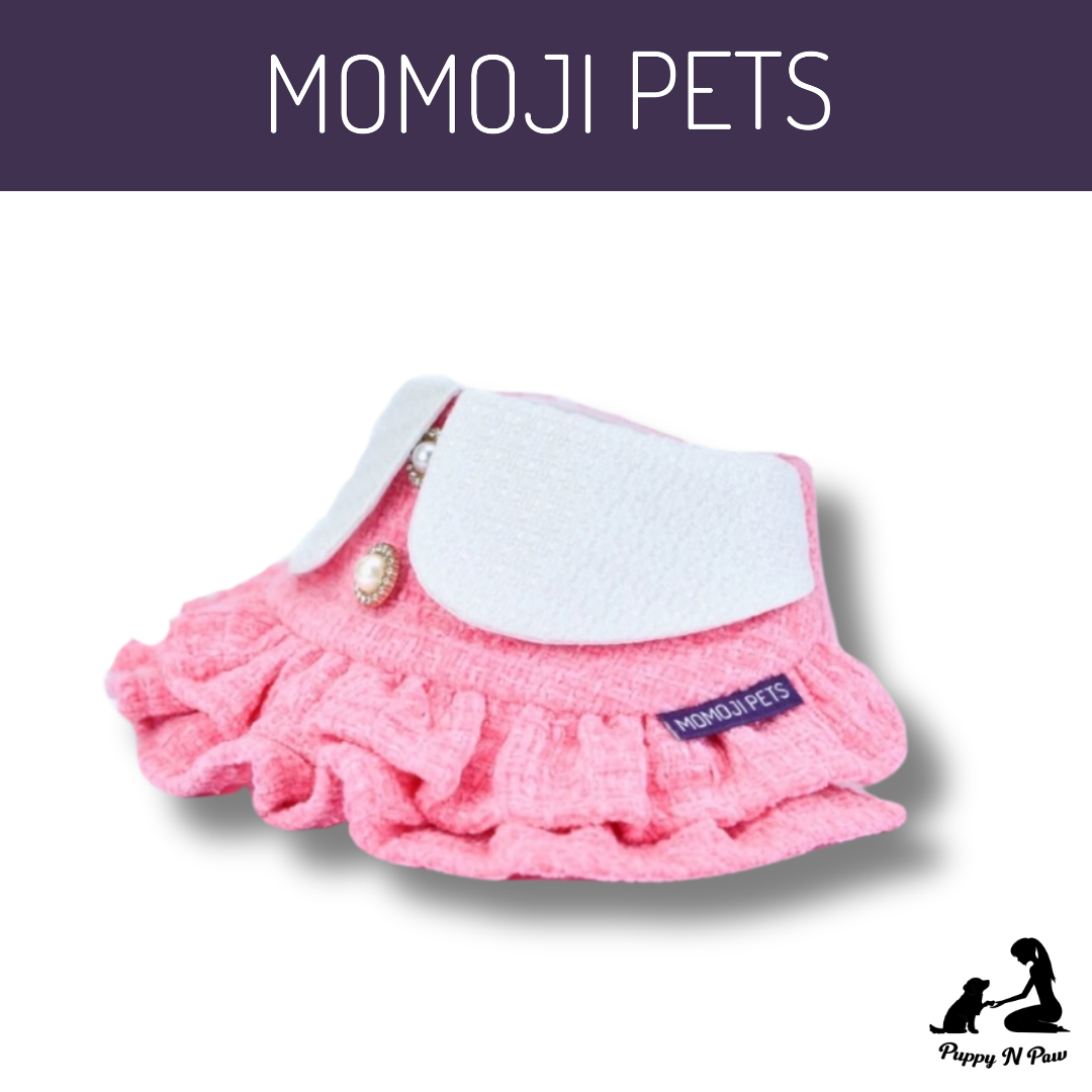 Momoji Kristen Bib - ชุดสำหรับสัตว์เลี้ยง ชุดสุนัขผู้หญิงมีกระโปรง