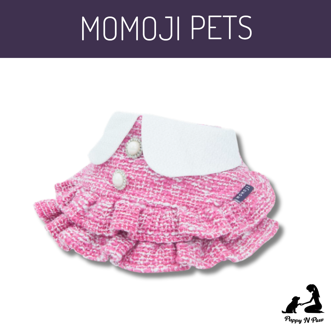 Momoji Kristen Bib - ชุดสำหรับสัตว์เลี้ยง ชุดสุนัขผู้หญิงมีกระโปรง