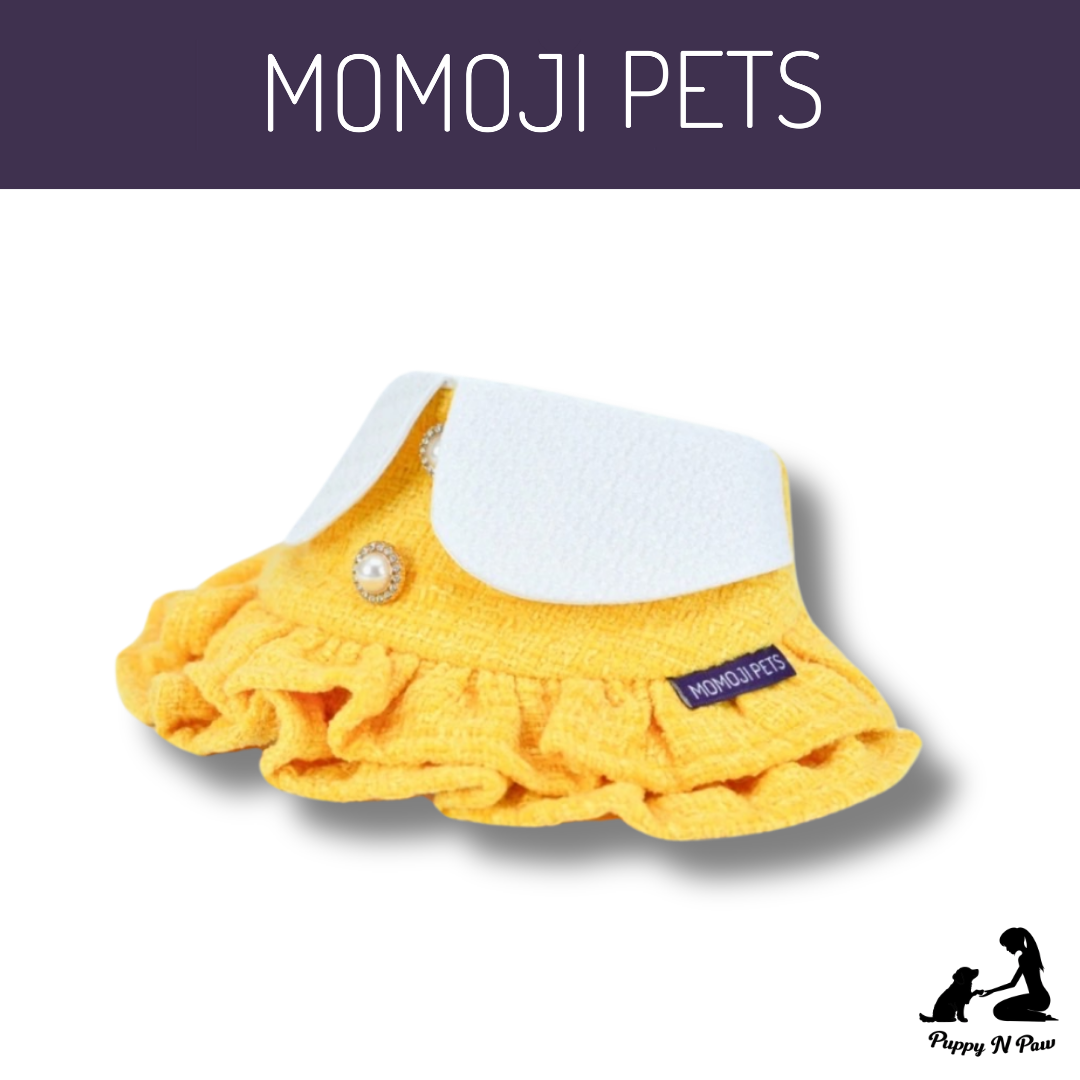 Momoji Kristen Bib - ชุดสำหรับสัตว์เลี้ยง ชุดสุนัขผู้หญิงมีกระโปรง