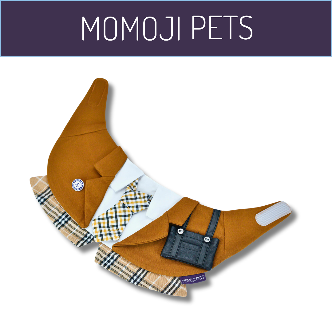 Momoji Morrison Hill Bib - ผ้าผันคอ ชุดน้องหมาน้องแมว ชุดสุนัขผู้ชาย ชุดนักเรียนชาย