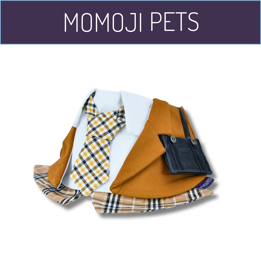 Momoji Morrison Hill Bib - ผ้าผันคอ ชุดน้องหมาน้องแมว ชุดสุนัขผู้ชาย ชุดนักเรียนชาย