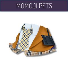 Momoji Morrison Hill Bib - ผ้าผันคอ ชุดน้องหมาน้องแมว ชุดสุนัขผู้ชาย ชุดนักเรียนชาย