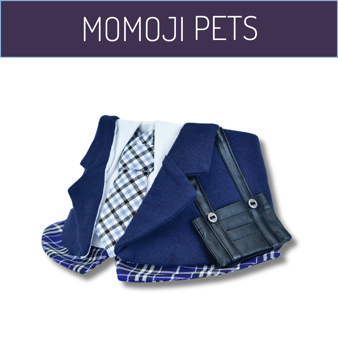 Momoji Morrison Hill Bib - ผ้าผันคอ ชุดน้องหมาน้องแมว ชุดสุนัขผู้ชาย ชุดนักเรียนชาย
