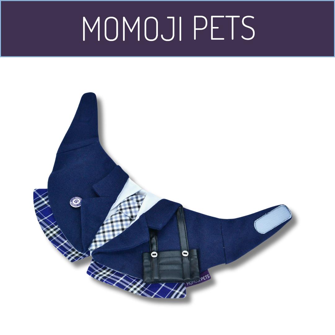 Momoji Morrison Hill Bib - ผ้าผันคอ ชุดน้องหมาน้องแมว ชุดสุนัขผู้ชาย ชุดนักเรียนชาย