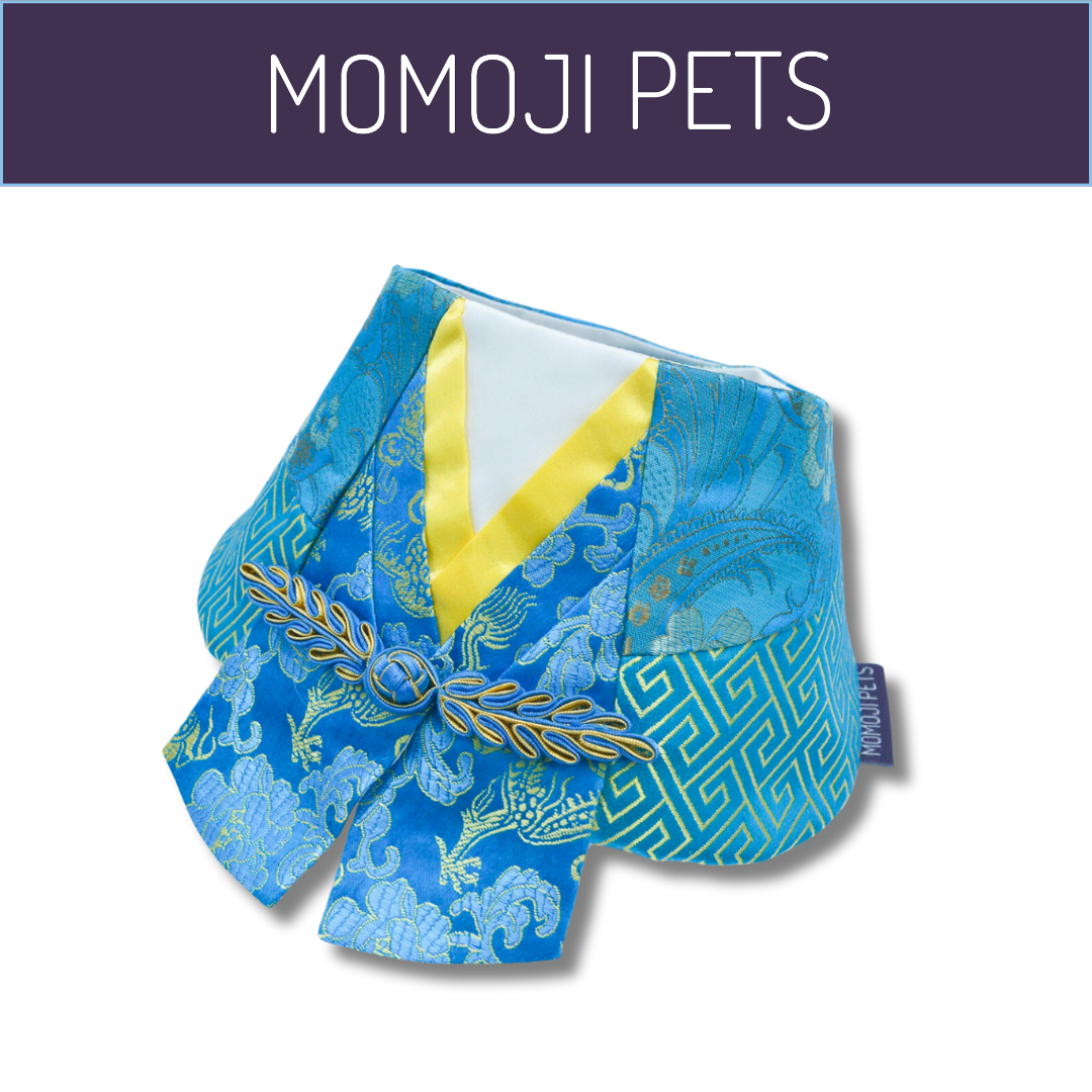Momoji Vermillion Bib - Ocean Blue
