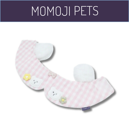 Momoji Bear Garden Bib - Pink Swan