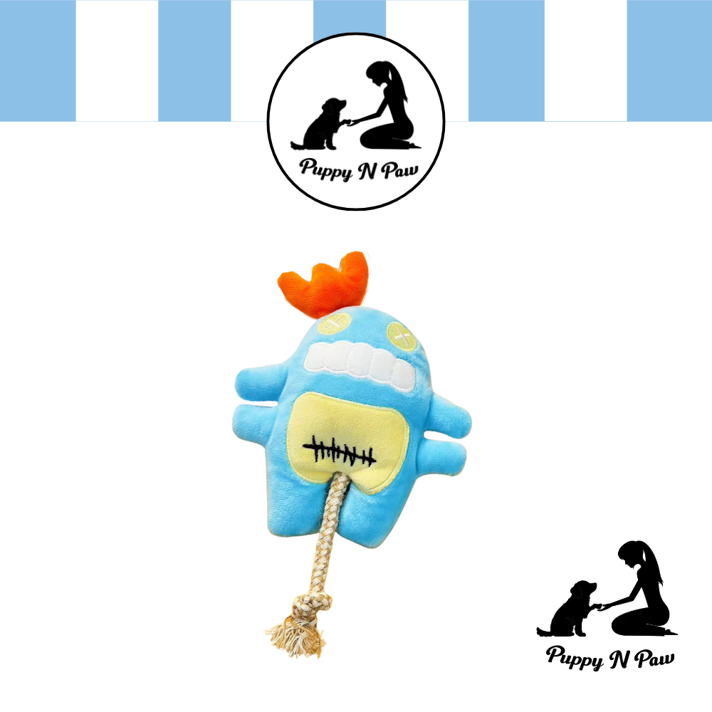 Puppy N Paw 4 Monsters Plush Toy ของเล่นสุนัข ตุ๊กตาของเล่นมีเชือก