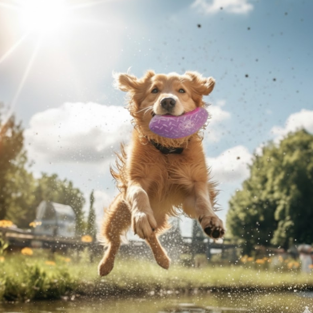 Puppy N Paw Small Rugby Ball Bite Resistant ของเล่นสุนัข ของกัด สำหรับสัตว์เลี้ยง