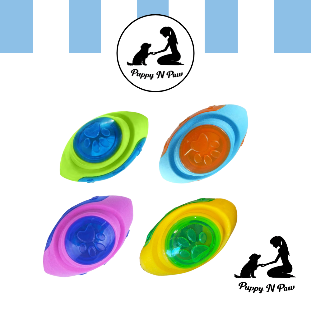Puppy N Paw Dog Toy Big Rugby Ball ลูกบอลสุนัข ของกัดสุนัข ของเล่นหมาใหญ่แข็งแรง