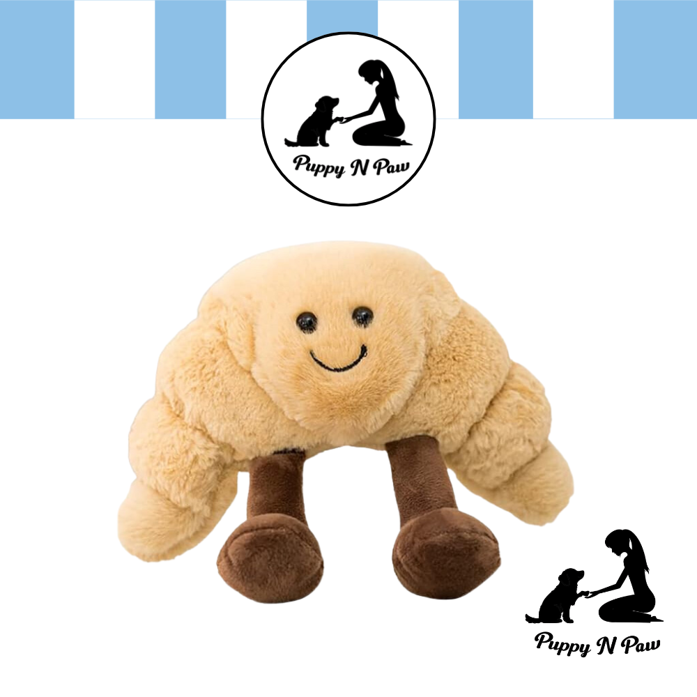 Puppy N Paw Breakfast Bread Dog Toy ตุ๊กตาขนมปัง สำหรับสุนัข ทนแรงกัด