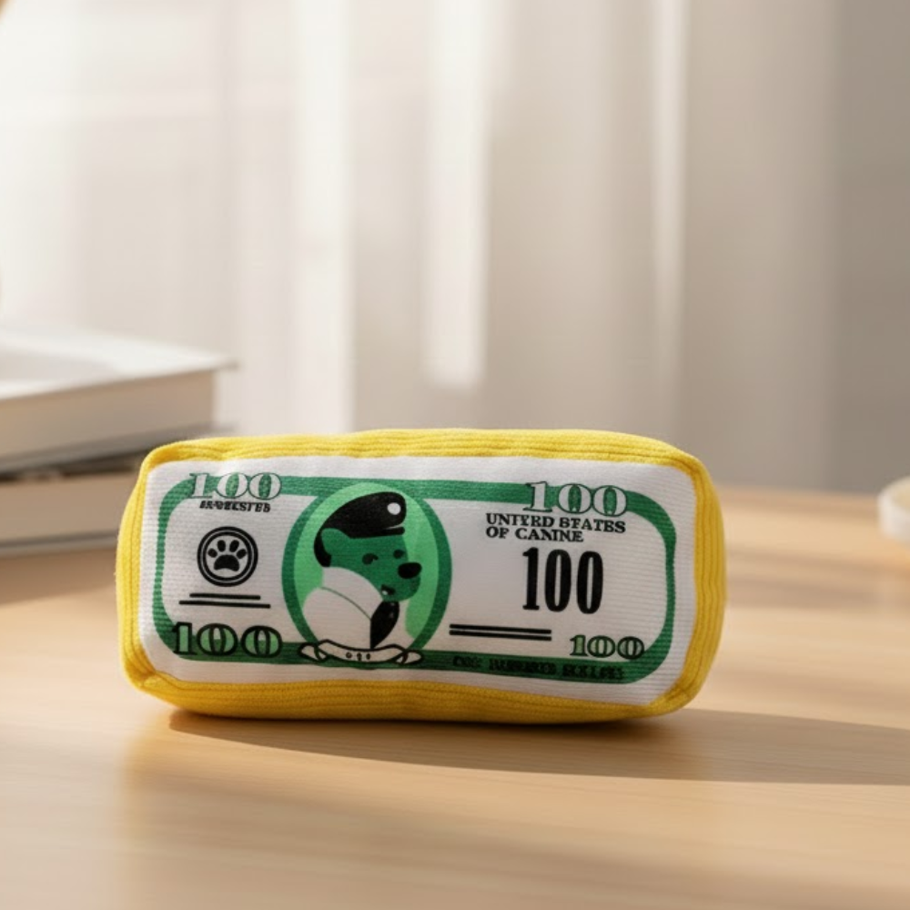 Puppy N Paw Dollars Dog Club Plush Toy for Pets ของเล่นสุนัข บีบมีเสียง สำหรับกัดเล่น