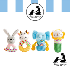 Puppy N Paw Friends 4 Fun 2 Plush Toy ตุ๊กตาสำหรับสัตว์เลี้ยง สุนัข หมา แมว สำหรับกัดมีเสียง