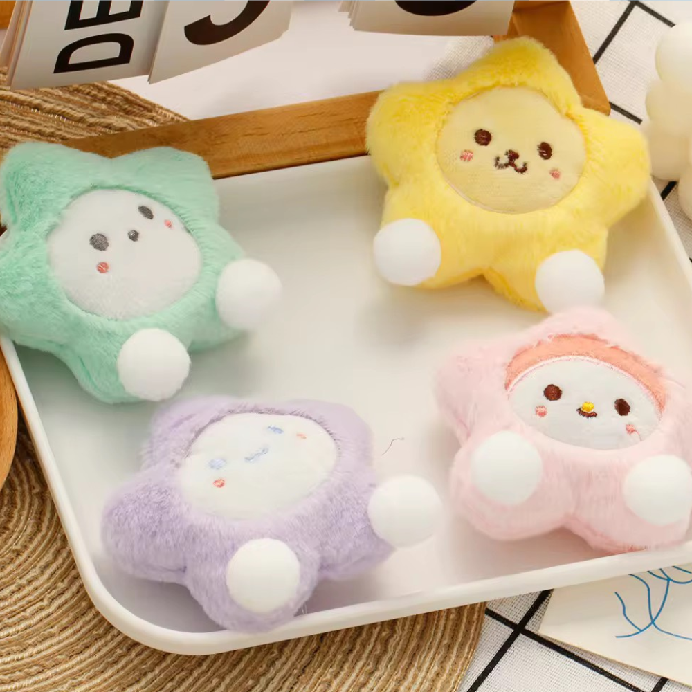 Puppy N Paw Little Star Plush Toy ตุ๊กตารูปดาวสีพาสเทล สำหรับน้องแมว สุนัขเด็ก บีบมีเสียง