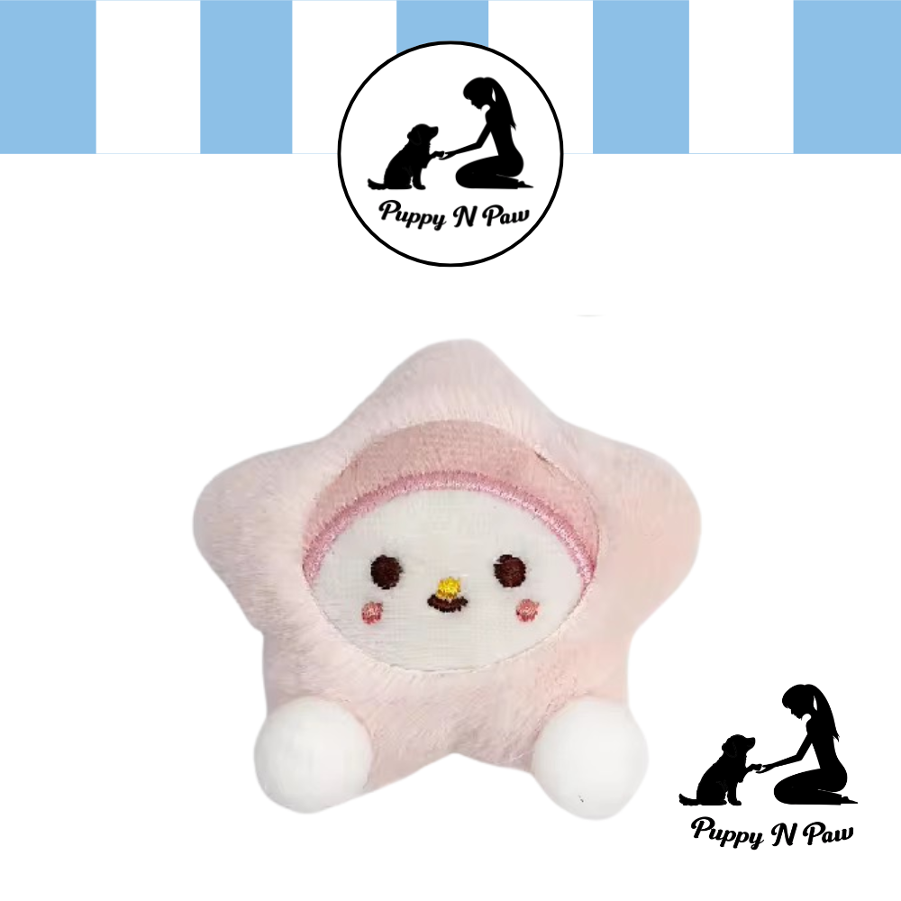 Puppy N Paw Little Star Plush Toy ตุ๊กตารูปดาวสีพาสเทล สำหรับน้องแมว สุนัขเด็ก บีบมีเสียง