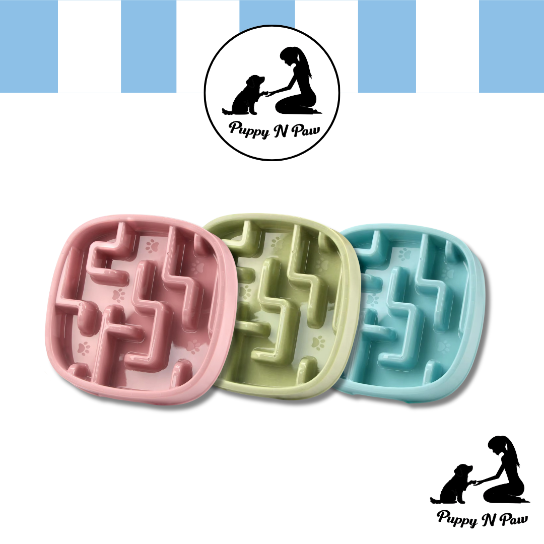 Puppy N Paw Maze - Slow Feed Bowl ชามชะลอการกินไว สำหรับสัตว์เลี้ยง