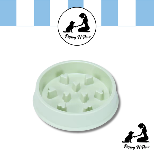 Puppy N Paw Small Heart - Slow Feed Bowl ชามลดการกินไว สำหรับสัตว์เลี้ยง