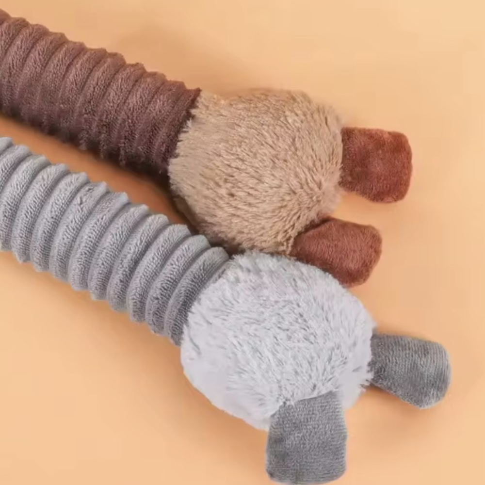 Puppy N Paw Animal Long Neck Plush Toy ของเล่นสำหรับสัตว์เลี้ยง ฝึกทักษะ ใช้กัด