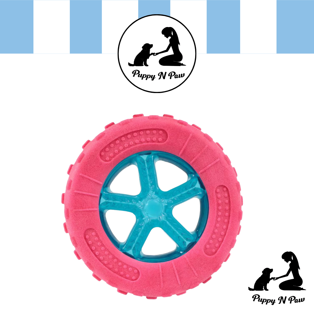 Puppy N Big Wheel Bite Resistant for Pets ของเล่นยาง ของเล่นสุนัข สำหรับกัด