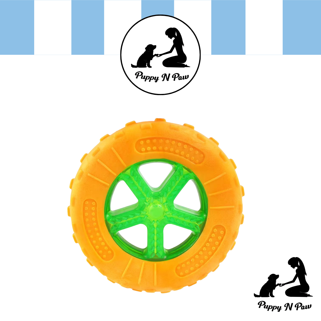 Puppy N Big Wheel Bite Resistant for Pets ของเล่นยาง ของเล่นสุนัข สำหรับกัด