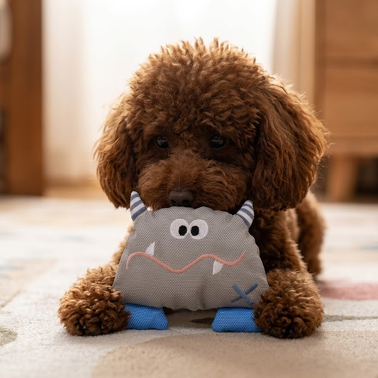 Puppy N Paw Bobby Bonny Bippy Plush Toy ของเล่นสำหรับสุนัข กัดมีเสียง