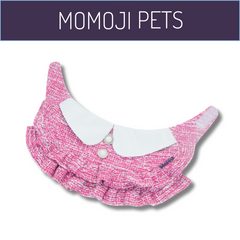 Momoji Kristen Collection Bib - ชุดสุนัข ชุดแมว ชุดสัตว์เลี้ยง ผ้าพันคอสุนัขมีกระโปรง สีชมพู สีเหลือง