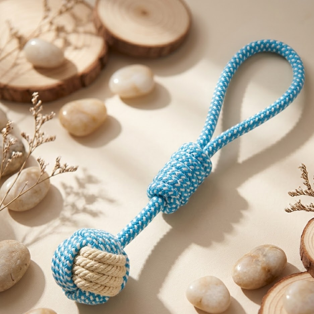 Puppy N Paw Rope Ball ของเล่นหมา เชือกสำหรับกัด ฝึกทักษะสุนัข