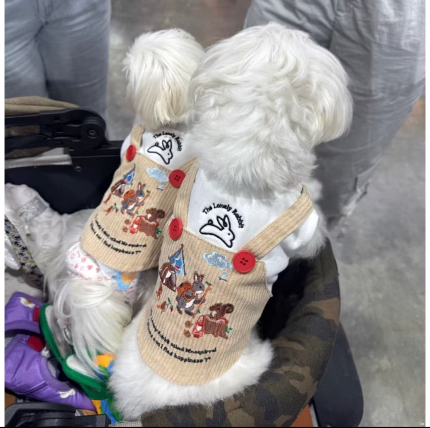 The Lonely Rabbit First Adventure ชุดเอี๊ยมสำหรับน้องหมา ชุดหมา ชุดแมว ชุดสุนัข ชุดสัตว์เลี้ยง