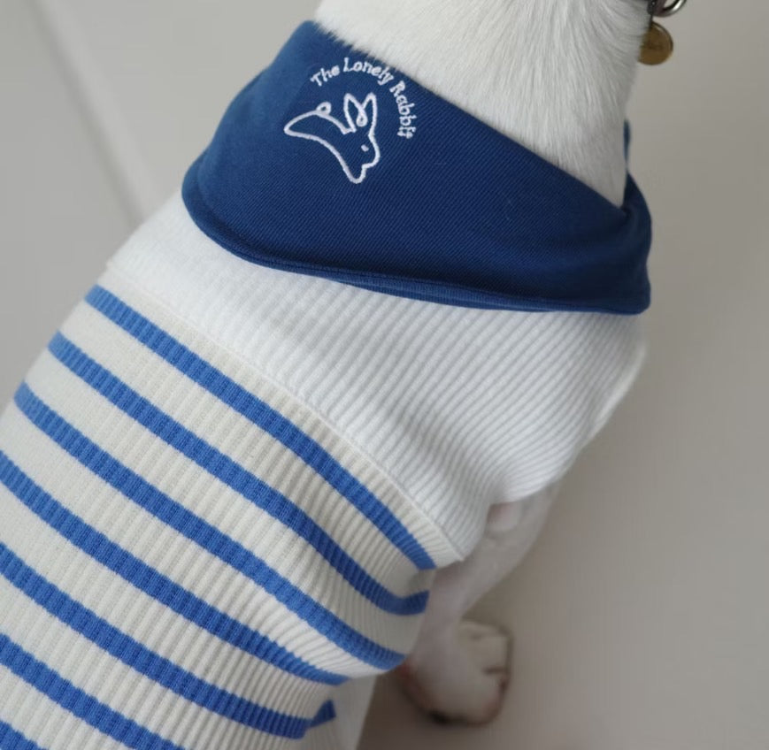 The Lonely Rabbit Sailor Uniform - First Adventure ชุดกะลาสี เสื้อผ้าสัตว์เลี้ยง หมาแมว ชุดกระต่าย