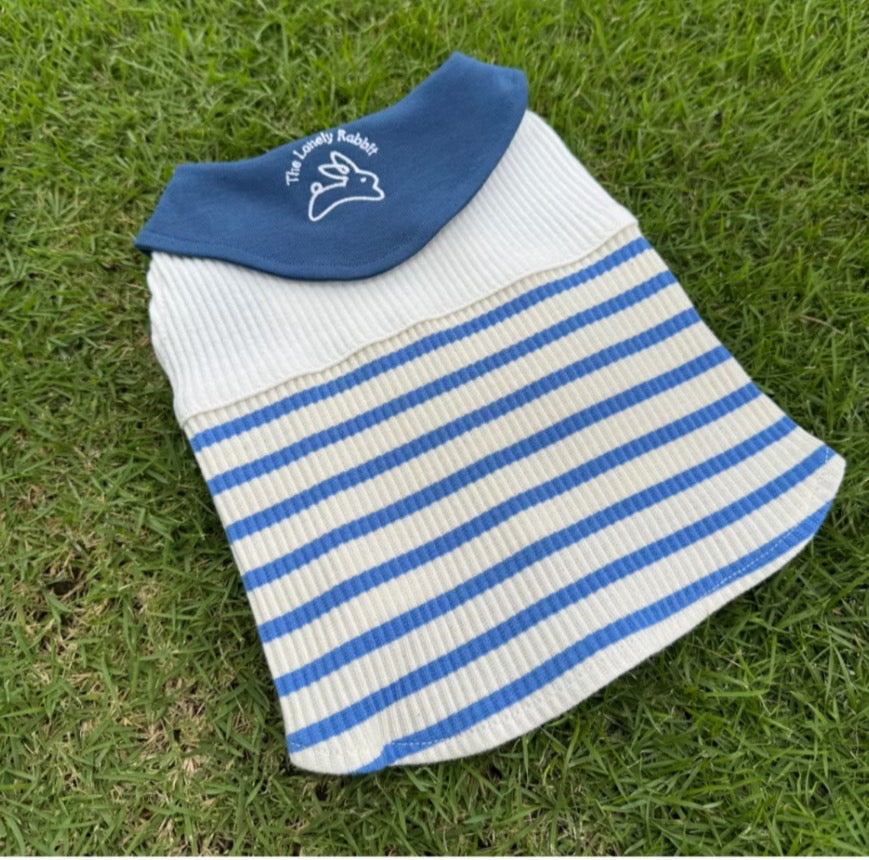 The Lonely Rabbit Sailor Uniform - First Adventure ชุดกะลาสี เสื้อผ้าสัตว์เลี้ยง หมาแมว ชุดกระต่าย