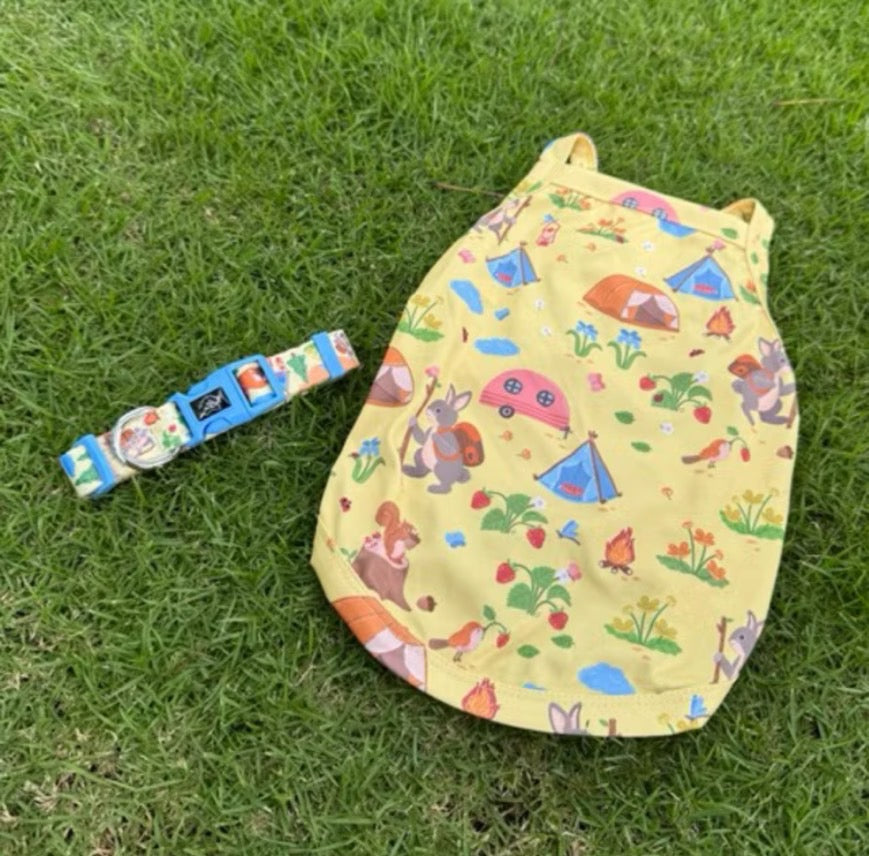 The Lonely Rabbit - First Adventure Strappy Top - เสื้อผ้าสัตว์เลี้ยง เสื้อเย็นสุนัข ชุดกระต่าย Cooling Tank