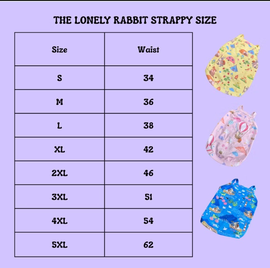 The Lonely Rabbit - First Adventure Strappy Top - เสื้อผ้าสัตว์เลี้ยง เสื้อเย็นสุนัข ชุดกระต่าย Cooling Tank